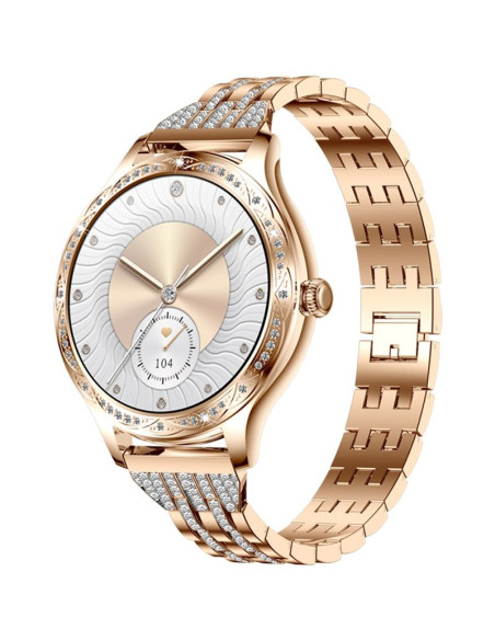 Smartwatch damski veltori vt350-1 bransoleta różowe złoto