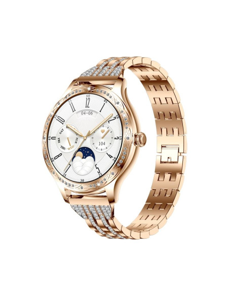 Smartwatch damski veltori vt350-1 bransoleta różowe złoto