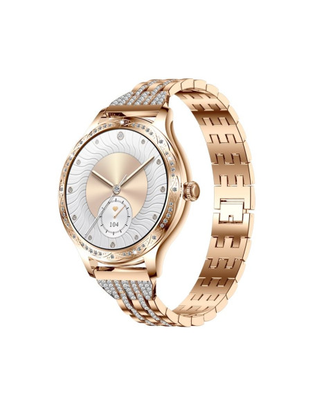 Smartwatch damski veltori vt350-1 bransoleta różowe złoto