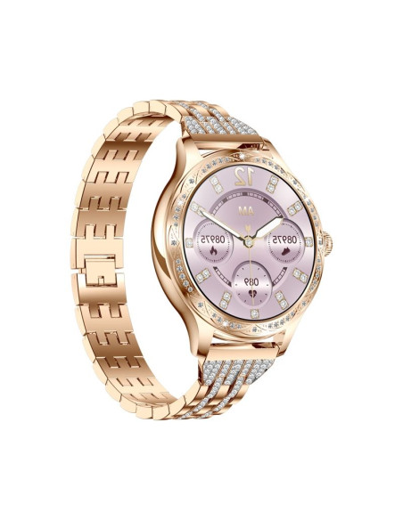 Smartwatch damski veltori vt350-1 bransoleta różowe złoto