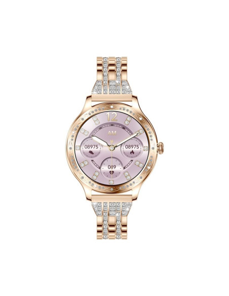 Smartwatch damski veltori vt350-1 bransoleta różowe złoto