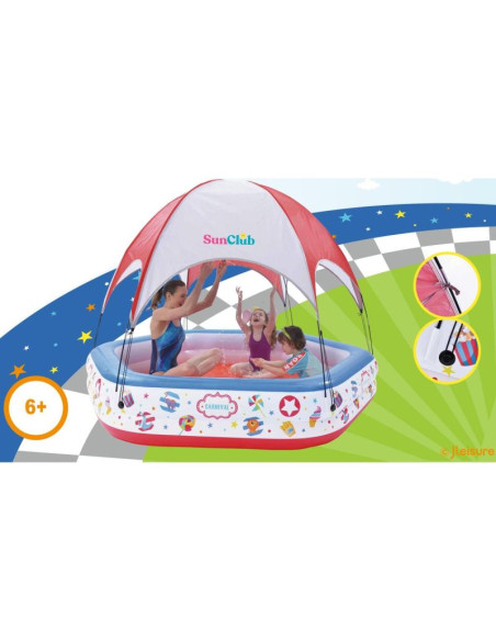 Basen dziecięcy cirkus z daszkiem 223x208x163cm 51124