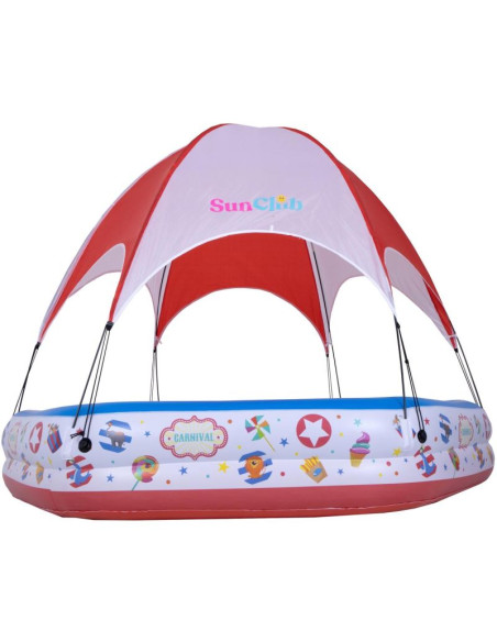 Basen dziecięcy cirkus z daszkiem 223x208x163cm 51124