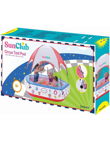 Basen dziecięcy cirkus z daszkiem 223x208x163cm 51124