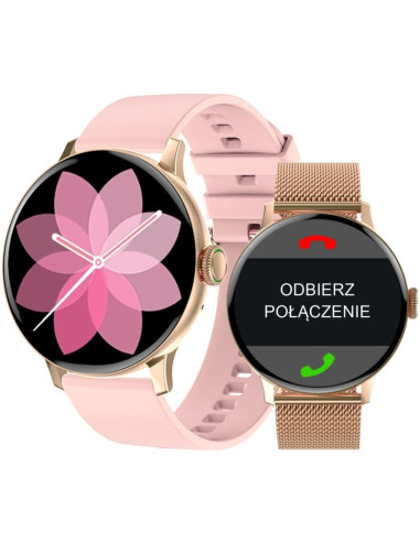 Smartwatch damski giewont różowe złoto gw330-1