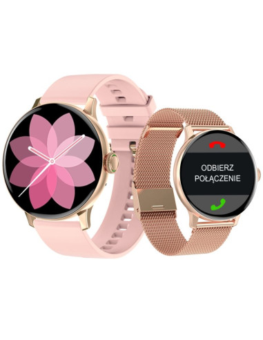 Smartwatch damski giewont różowe złoto gw330-1