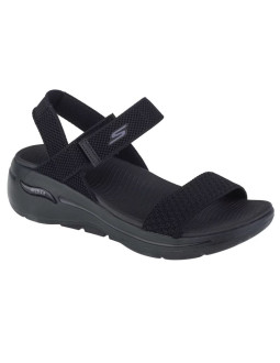Skechers go walk arch fit sandal - polished 140264-bbk czarne 39