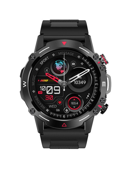 Smartwatch veltori vt110-1 czarny pasek silikonowy