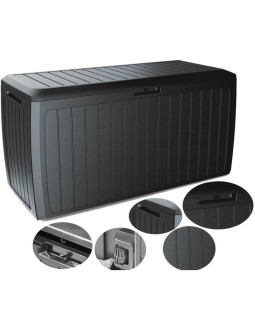 Skrzynia ogrodowa 290l boxe board antracyt