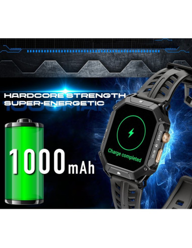 Smartwatch męski rubicon rncf24-1 black