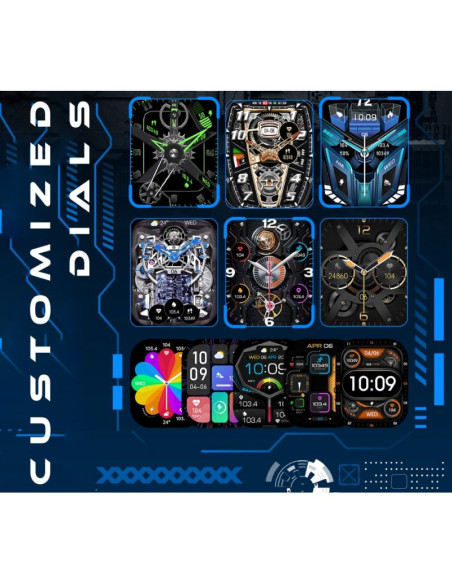 Smartwatch męski rubicon rncf24-2 grey