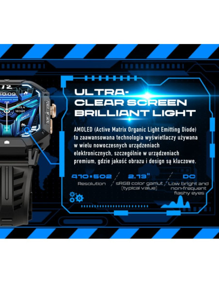 Smartwatch męski rubicon rncf24-2 grey