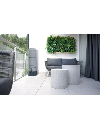 Zbiornik pojemnik na wodę deszczówkę set 110l vuelta smooth gray