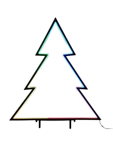 Neon choinka 150 led rgb pilot 32 funkcje timer 53x75cm luca