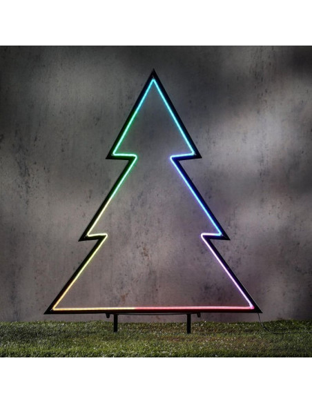 Neon choinka 150 led rgb pilot 32 funkcje timer 53x75cm luca