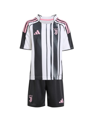 Komplet dla dzieci adidas juventus 25/26 home biało-czarny jn5220