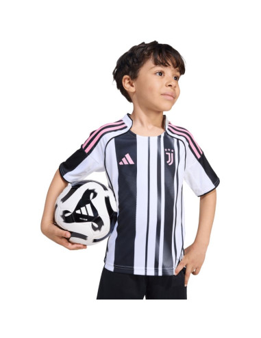 Komplet dla dzieci adidas juventus 25/26 home biało-czarny jn5220