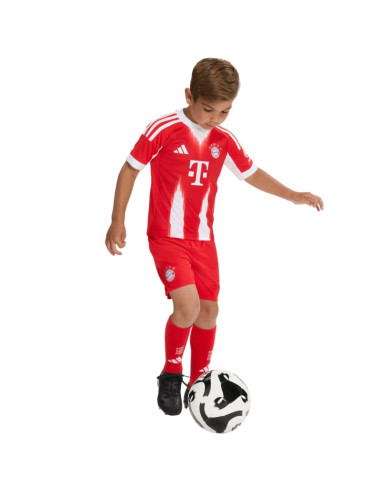 Komplet sportowy dla dzieci adidas fc bayern 25/26 home czerwony jn8510
