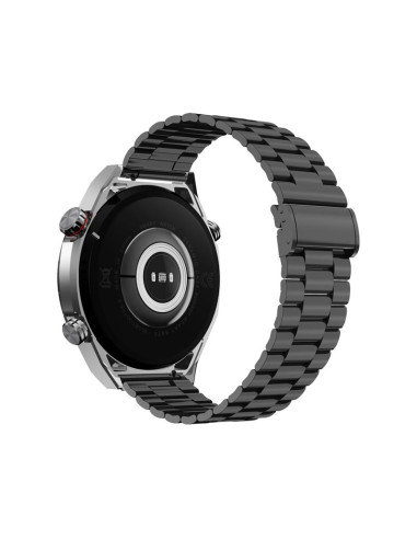 Smartwatch veltori vt100-1 + czarny pasek silikonowy + czarny eko skóra