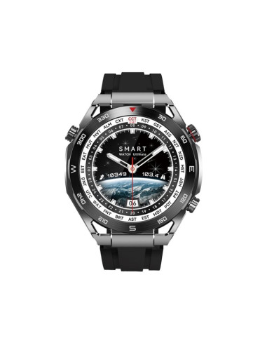 Smartwatch veltori vt100-1 + czarny pasek silikonowy + czarny eko skóra