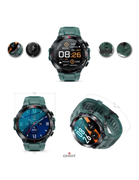 Smartwatch giewont pionier gps gw460-2 - sea green