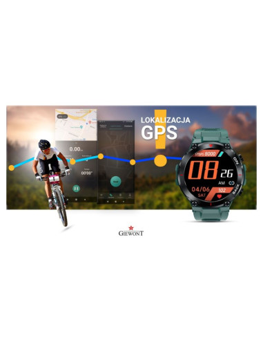 Smartwatch giewont pionier gps gw460-2 - sea green