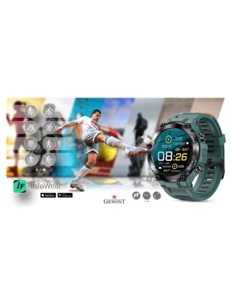 Smartwatch giewont pionier gps gw460-2 - sea green