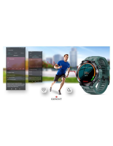 Smartwatch giewont pionier gps gw460-2 - sea green
