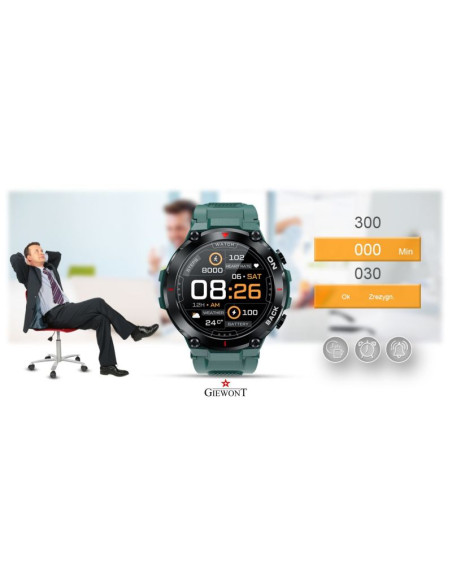 Smartwatch giewont pionier gps gw460-2 - sea green