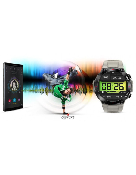 Smartwatch giewont pionier gps gw460-3 - light stone