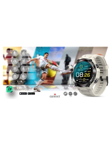 Smartwatch giewont pionier gps gw460-3 - light stone