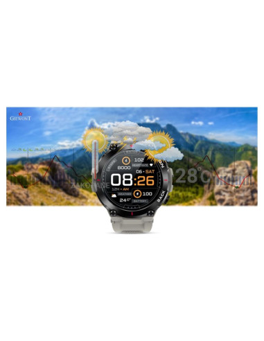 Smartwatch giewont pionier gps gw460-3 - light stone