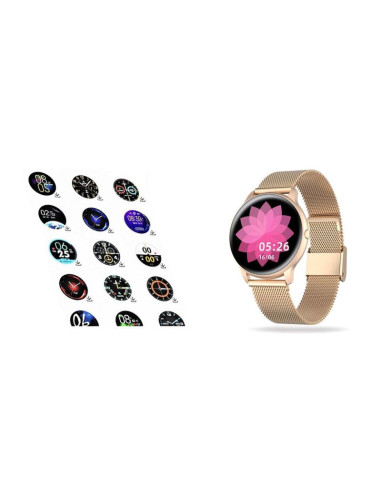 Damski smartwatch g.rossi sw015-4 różowe złoto