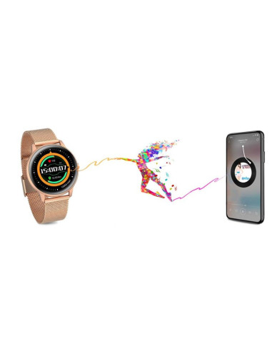 Damski smartwatch g.rossi sw015-4 różowe złoto