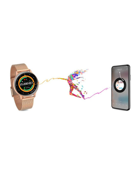 Damski smartwatch g.rossi sw015-4 różowe złoto