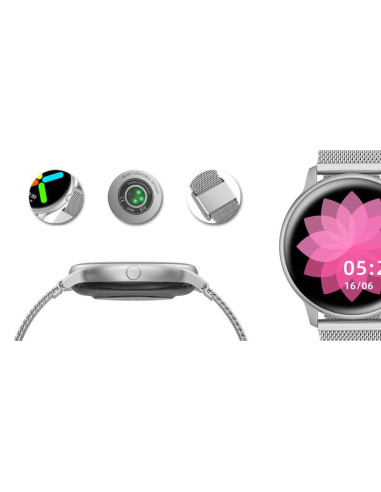 Damski smartwatch g. rossi sw015-3 srebrny