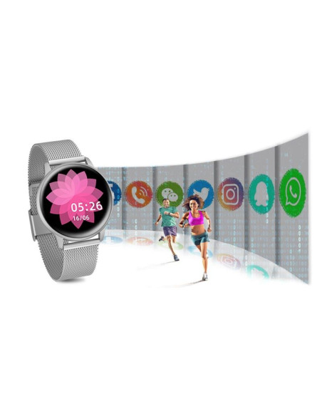 Damski smartwatch g. rossi sw015-3 srebrny