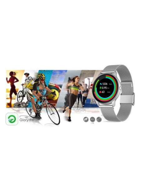 Damski smartwatch g. rossi sw015-3 srebrny