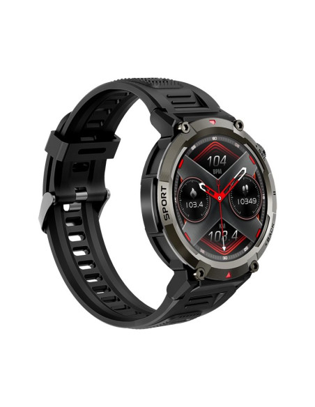 Smartwatch veltori vt140-1 czarny pasek silikonowy