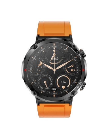 Smartwatch gravity gt21-2 + pomarańczowy pasek silikonowy