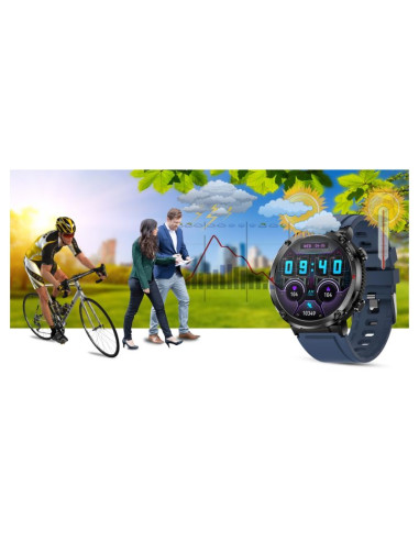 Smartwatch gravity gt21-5 + granatowy pasek silikonowy