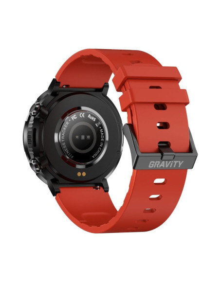 Smartwatch gravity gt21-6 + czerwony pasek silikonowy