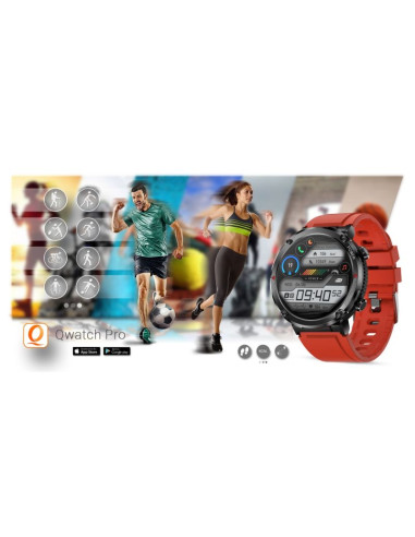 Smartwatch gravity gt21-6 + czerwony pasek silikonowy