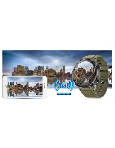 Smartwatch gravity gt21-7 + czarny pasek silikonowy