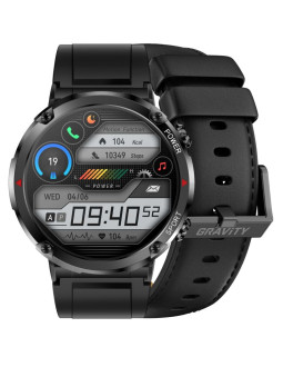 Smartwatch gravity gt21-3 + czarny pasek silikonowy