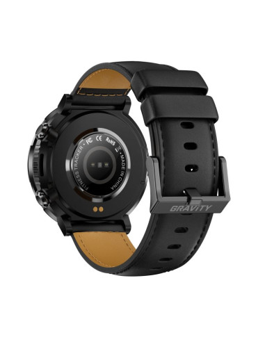 Smartwatch gravity gt21-3 + czarny pasek silikonowy
