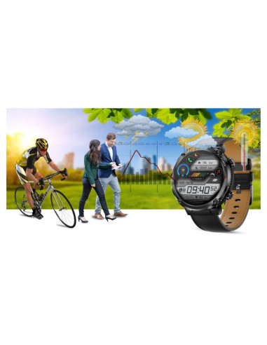 Smartwatch gravity gt21-3 + czarny pasek silikonowy