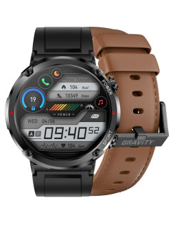 Smartwatch gravity gt21-4 + czarny pasek silikonowy