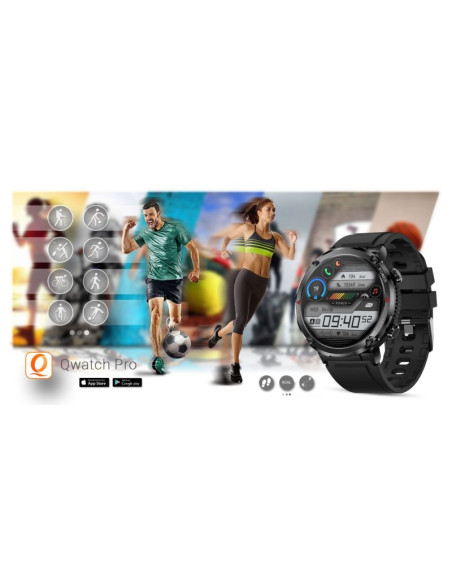 Smartwatch gravity gt21-4 + czarny pasek silikonowy