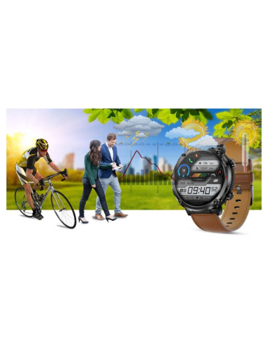 Smartwatch gravity gt21-4 + czarny pasek silikonowy